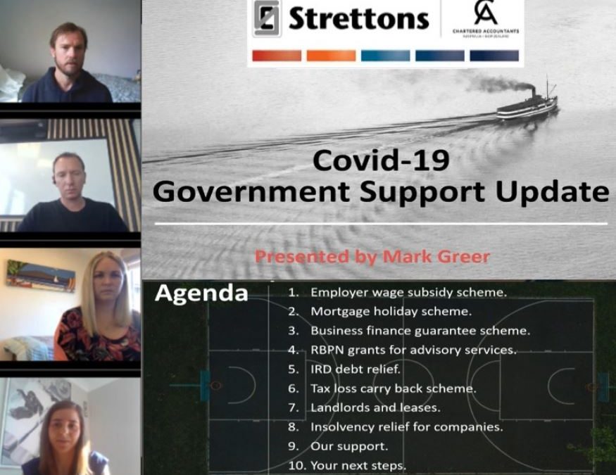 Strettons Webinar – Government Support Update